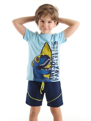 Tropic Dino Boy Shorts Set