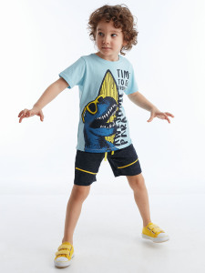 Tropik Dino Erkek Çocuk T-shirt Şort Takım - MSHB&G