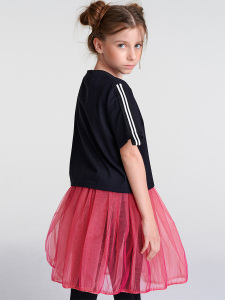 Tshirt Tül Etek Tayt Kombo Takım - 2