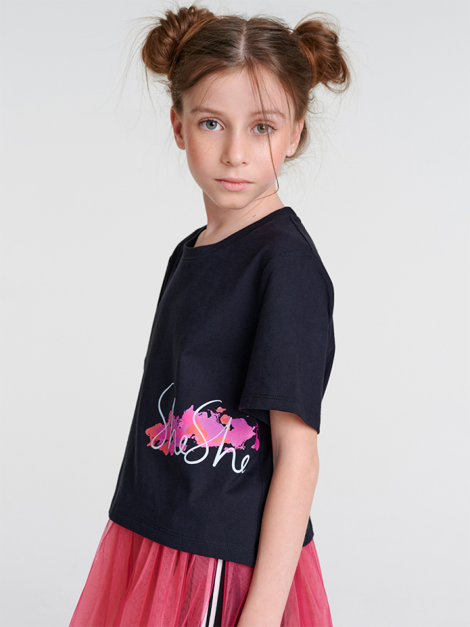 Tshirt Tül Etek Tayt Kombo Takım - 4