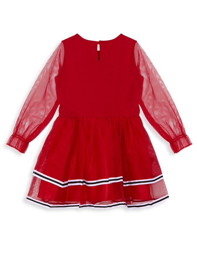 Tulle Deer Girl Red Tutu Xmas Dress - 4