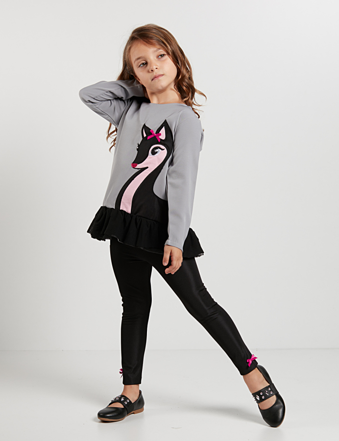 Tulle Gazelle Girl Tunic+Leggings Set - 1