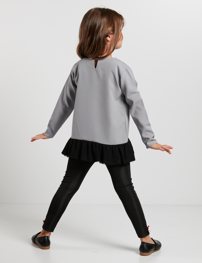 Tulle Gazelle Girl Tunic+Leggings Set - 2