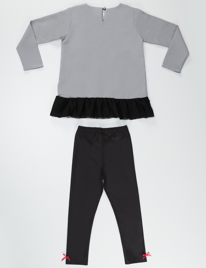 Tulle Gazelle Girl Tunic+Leggings Set - 4