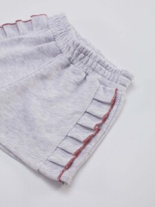 Tüllü Lily Kız Çocuk T-shirt Şort Takım - 6