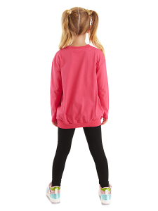 Twin Cats Girl T-shirt&Leggings Set - 3