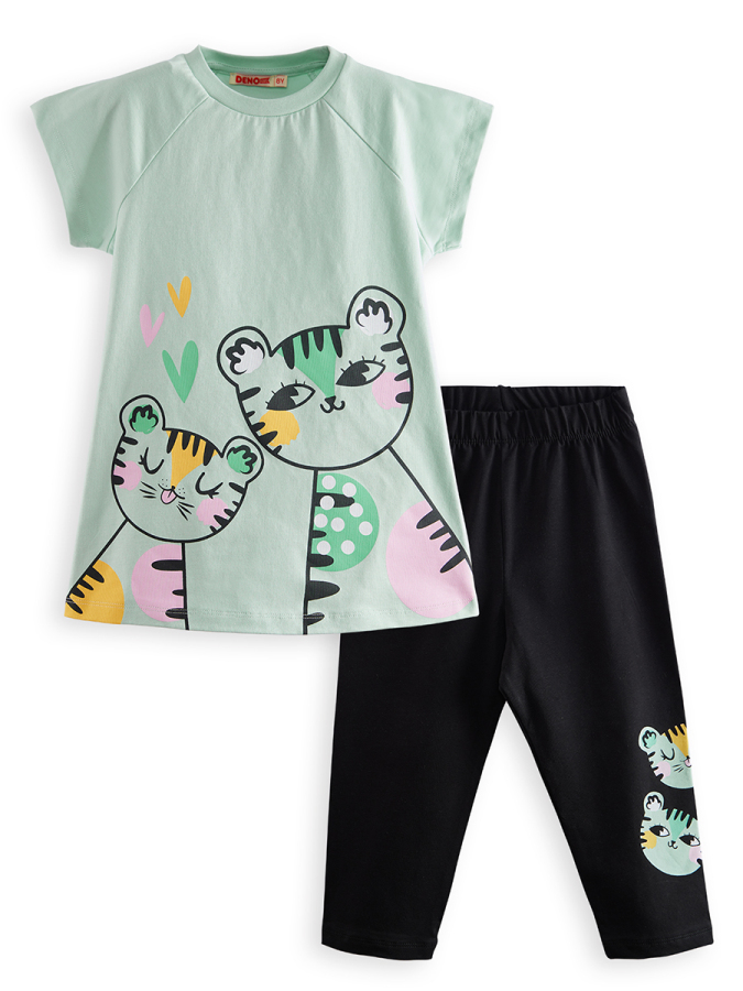 Twin Tigers Girl T-shirt Leggings Set - 4