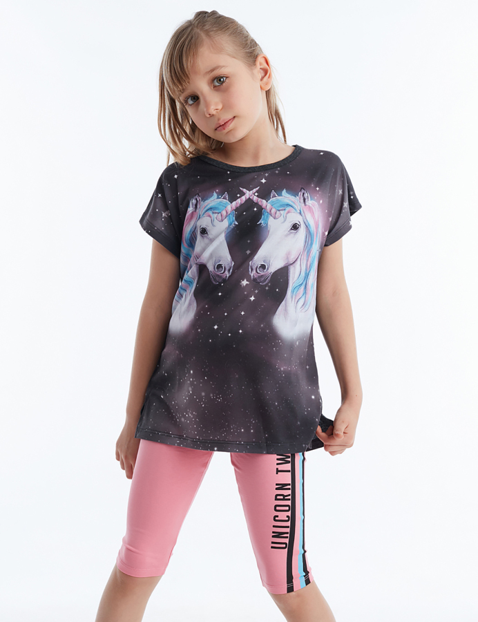 Twin Unicorn Girl Tunic Set - 1