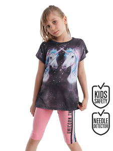 Twin Unicorn Kız Çocuk Tunik Tayt Takım - MSHB&G