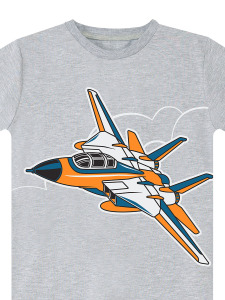 Uçak Erkek Çocuk Yazlık T-shirt Kamuflaj Şort Takım - 8