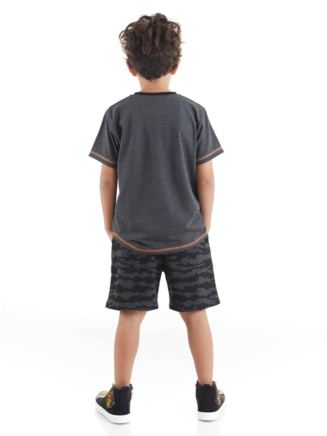 Uçak Erkek Çocuk T-shirt Şort Takım - 2