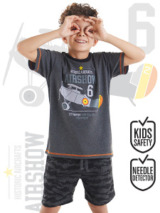 Uçak Erkek Çocuk T-shirt Şort Takım - MSHB&G