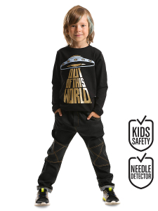 Ufo Erkek Çocuk T-shirt Denim Pantolon Takım - MSHB&G