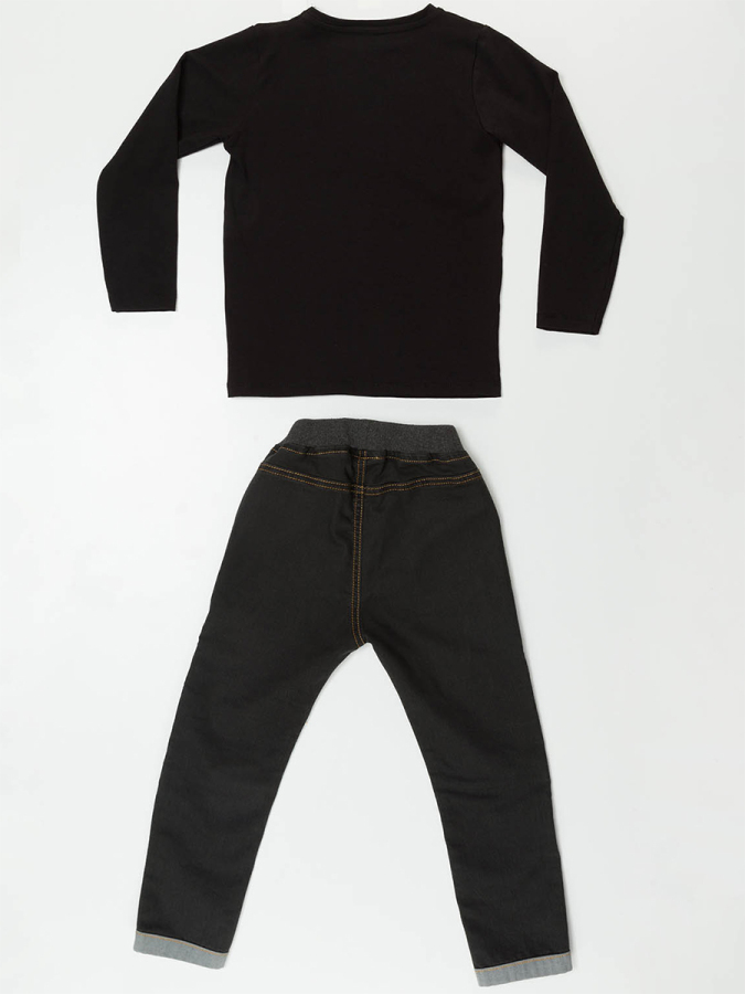 Ufo Erkek Çocuk T-shirt Denim Pantolon Takım - 4