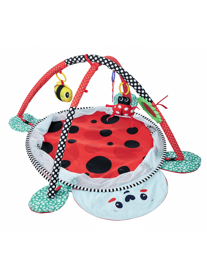 Uğur Böceği Desenli Bebek Aktivite Halısı ve Top Havuzu - 2