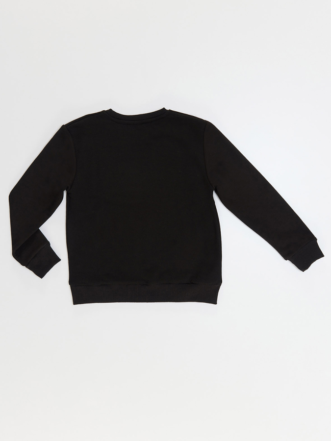 Uğurböceği Kız Çocuk Siyah Sweatshirt - 3