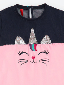 Uni-cat Girl Dress - Denokids