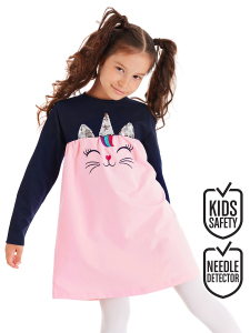 Uni-cat Girl Dress - Denokids