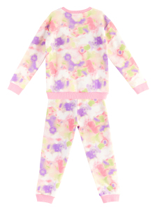 Unicorn Batik Desenli Kanguru Cepli Kız Çocuk Eşofman Takım - 9