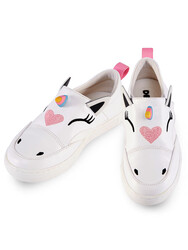 Unicorn Beyaz Kız Sneakers Spor Ayakkabı - Thumbnail