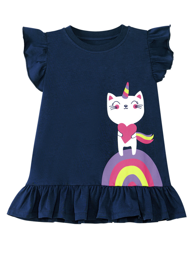 Unicorn Cat Girl T-shirt&Leggings Set - 6