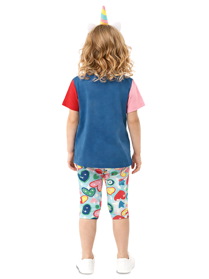 Unicorn Cat Girls 2-piece Set T-shirt-Leggings - 2