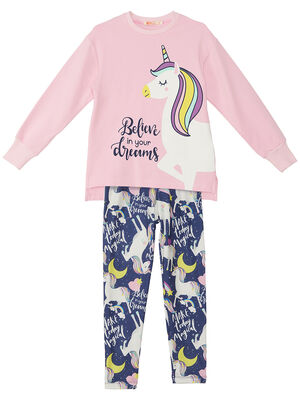 Unicorn Dream Girl Sweatshirt&Leggings Set