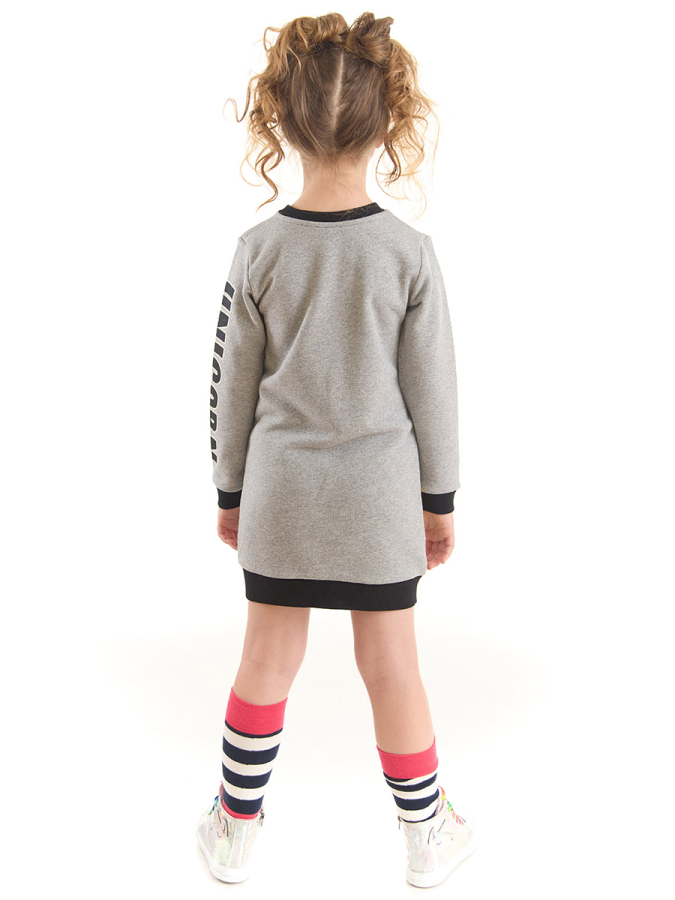 Unicorn Girl Grey Dress - 2