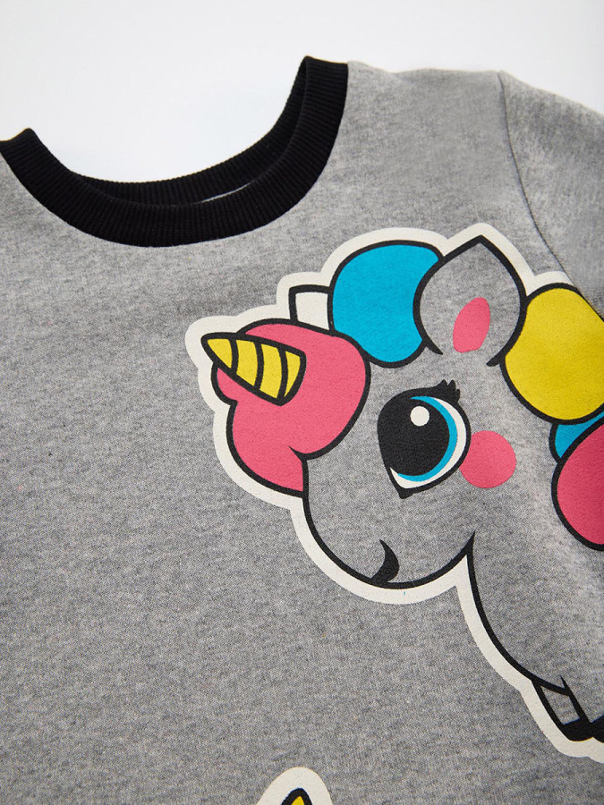 Unicorn Girl Grey Dress - 5