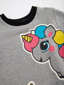 Unicorn Girl Grey Dress - 5