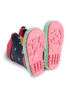 Unicorn Girl Navy Blue Rain Boots - 7