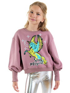 Unicorn Girl Rose Sweatshirt - 1