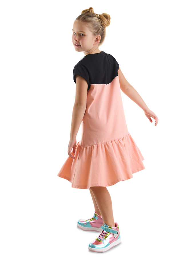 Unicorn Girl Salmon Jersey Dress - 2