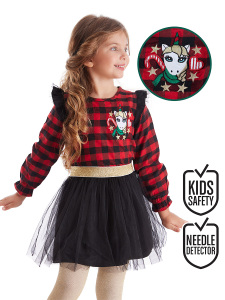 Unicorn Girl Tulle Xmas Dress - MSHB&G