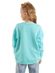 Unicorn Girl Turquoise Sweatshirt - Thumbnail