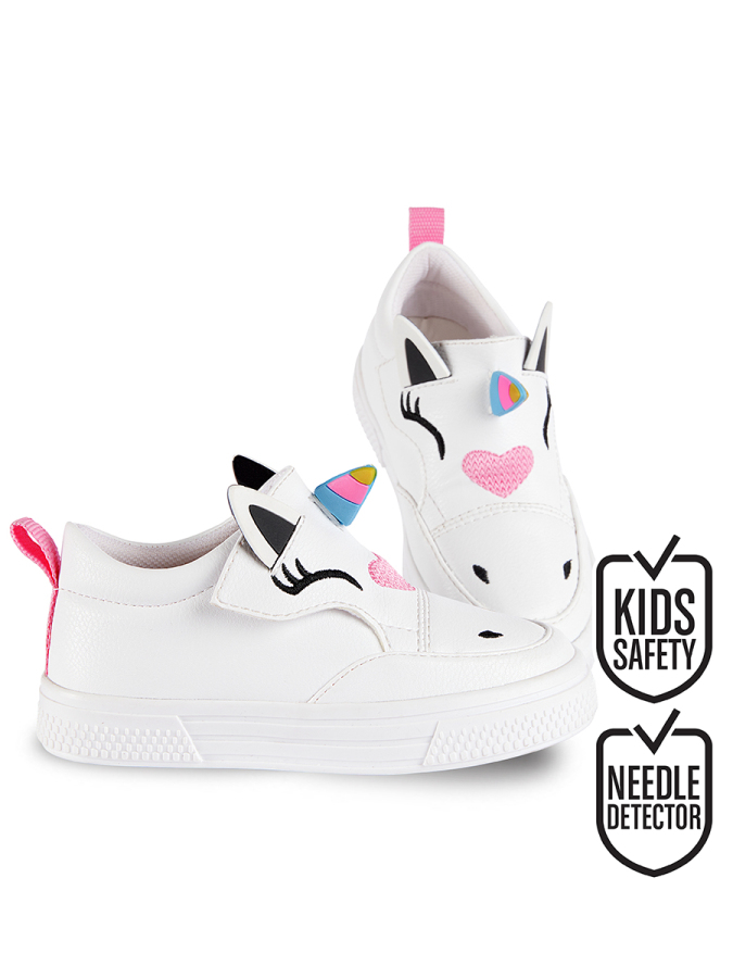 Unicorn Girl White Sneakers - 1