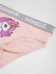 Unicorn Girls Pink Vest&Hipster Brief Pack - Thumbnail