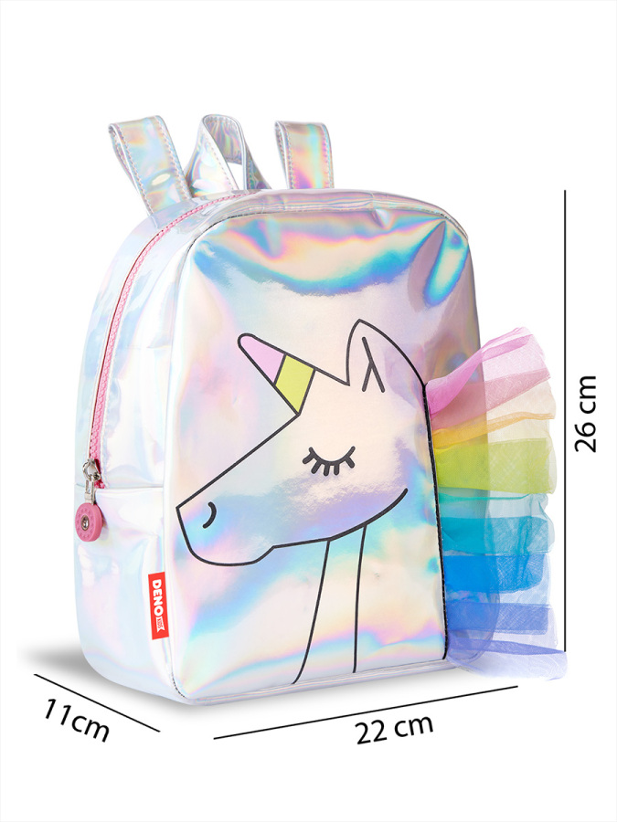 Unicorn Hologram Girl Backpack - 3