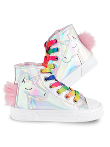 Unicorn Hologram High Top Sneakers - Denokids
