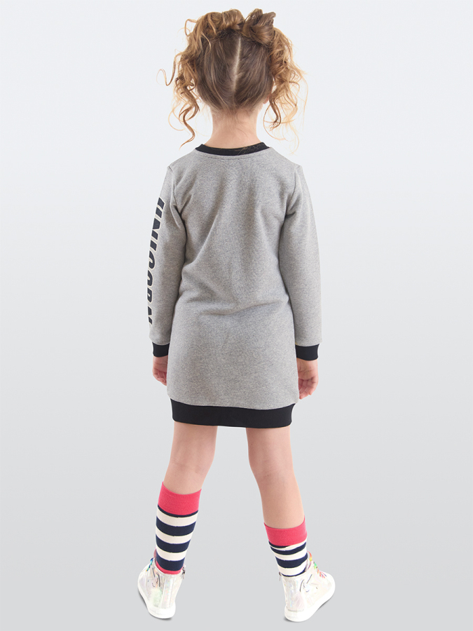 Unicorn Kız Çocuk Gri Sweat Elbise - 2