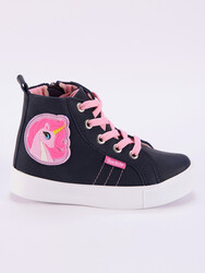 Unicorn Lacivert Kız Çocuk Sneakers Spor Ayakkabı - Thumbnail