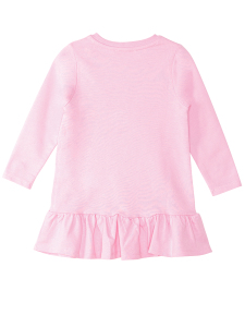 Unicorn Magic Kız Çocuk Pembe Uzun Kollu Fırfırlı Elbise - 5