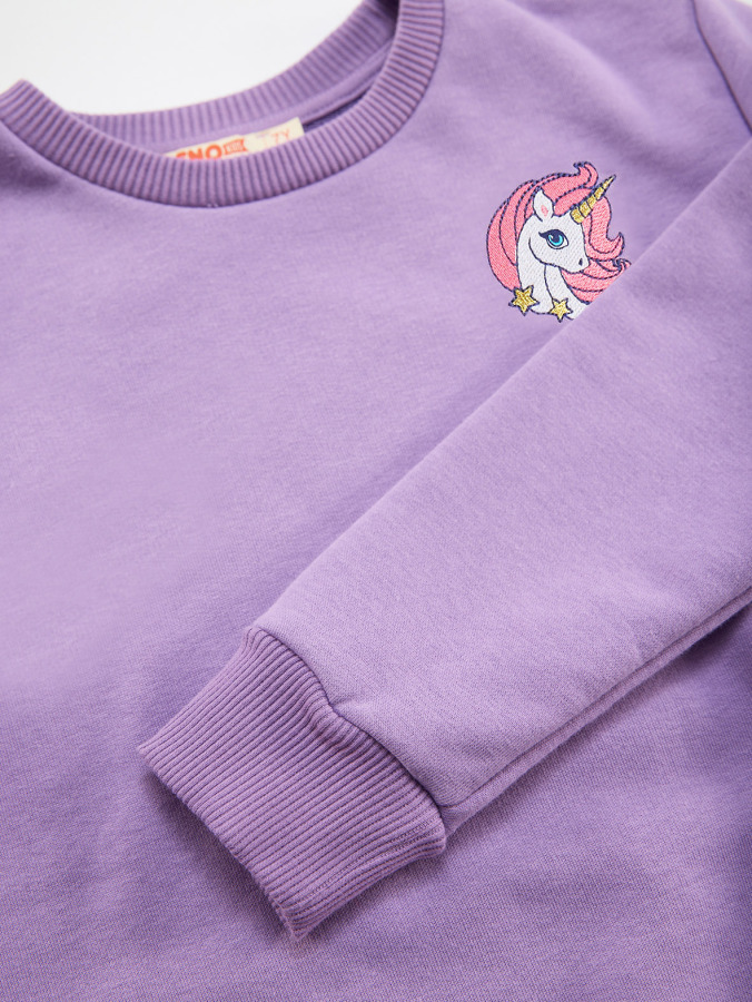 Unicorn Purple Girl Sweatshirt - 6