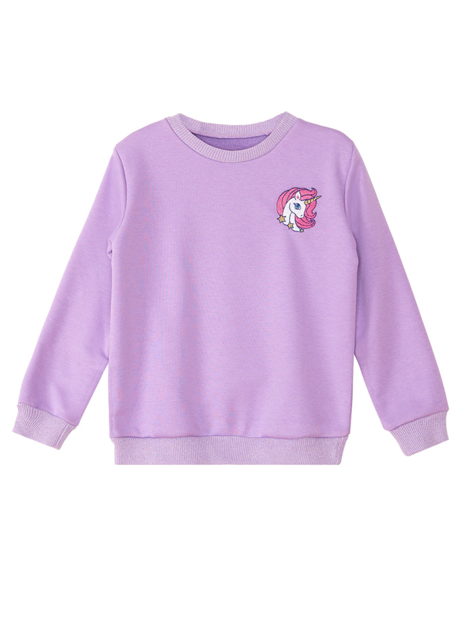 Unicorn Purple Girl Sweatshirt - 3
