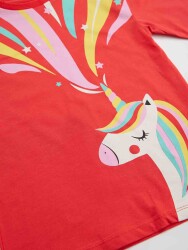 Unicorn Rainbow Girl T-shirt&Leggings Set - 5