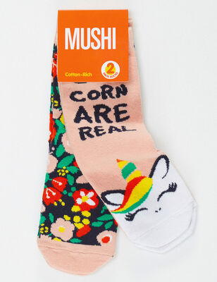 Unicorn Real Girl 2-Pack Socks Set - 5