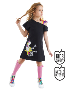 Unicorn Rock Girl Black Dress - MSHB&G