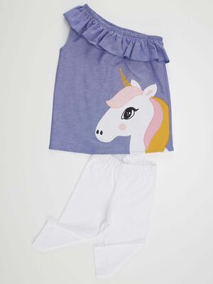 Unicorn Ruffled Tunic Set