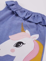 Unicorn Ruffled Tunic Set - Thumbnail