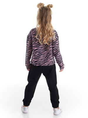 Unicorn Zebra Kız Çocuk T-shirt Pantolon Takım